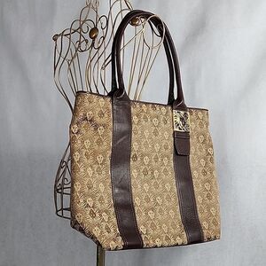 Anne Klein Roomy Double Strap Tote Shoulder Bag